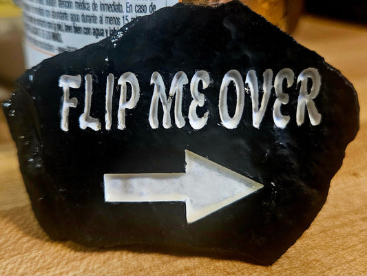 Funny Novelty Rock Set | Hand-Painted Laser Engraved Rock | Gag Gift | Office Desk Decor | Prank Gift | White Elephant Gift | Funny Home Decor | 2 Piece Set
