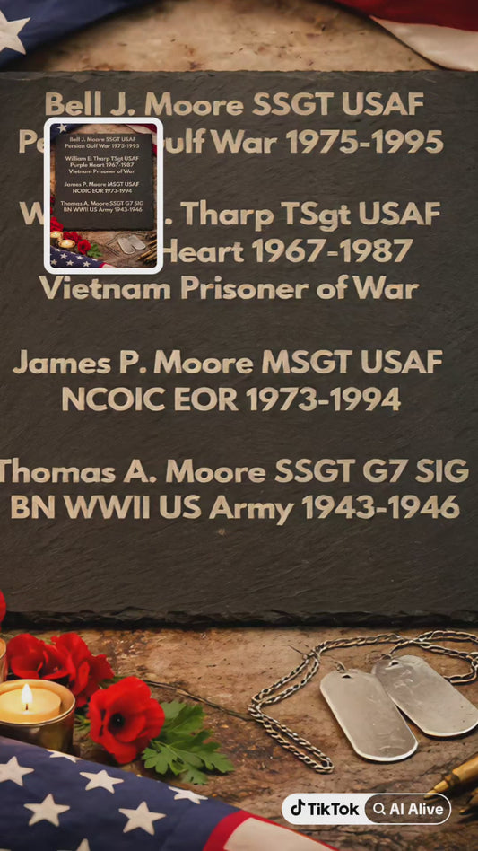 Military 🪖 🎖  memorial engravings