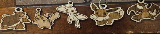 Pokèmon wooden keychains